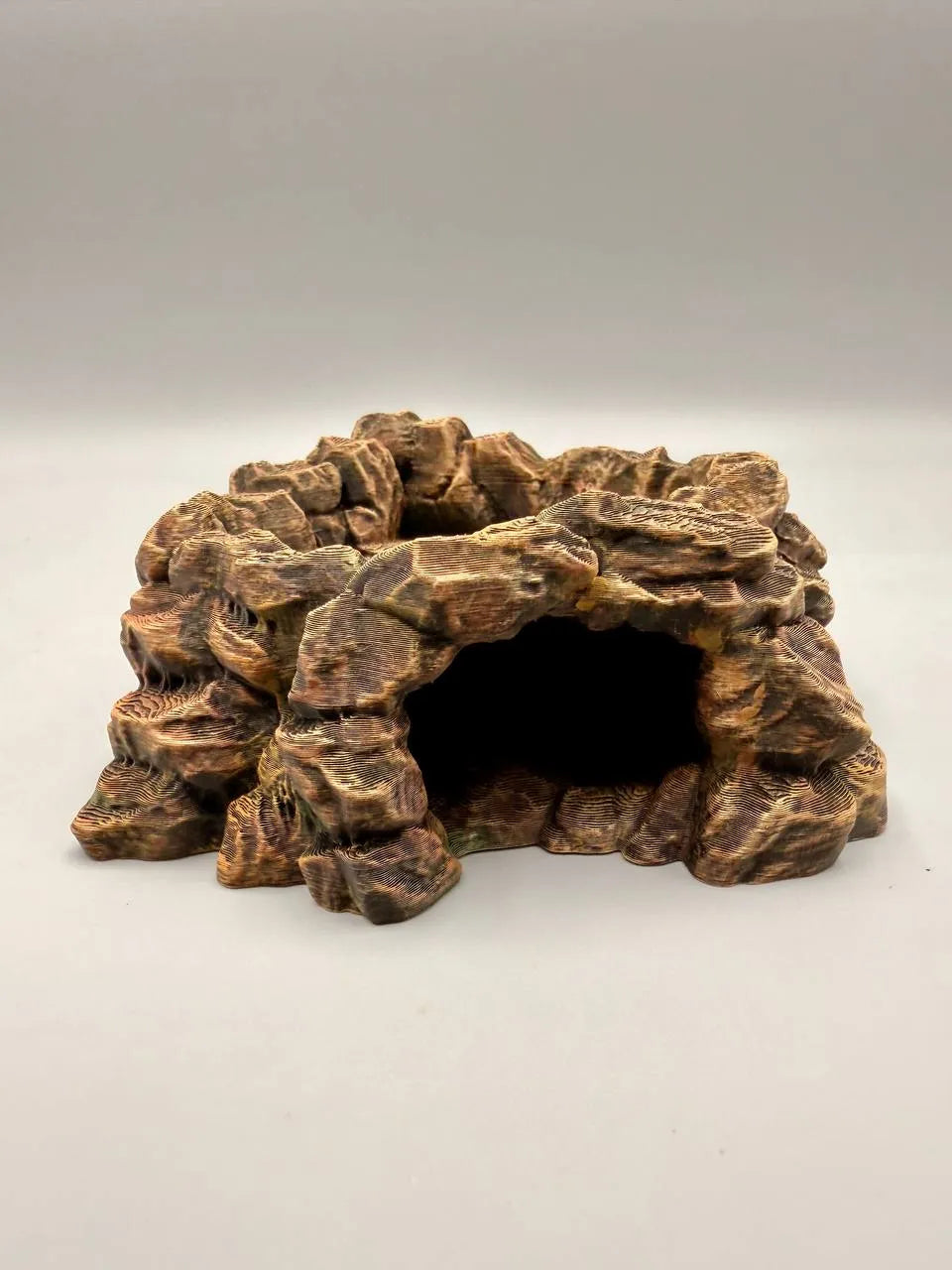 Rockhaven – Nascondiglio Roccioso per Terrario con Ciotola Integrata per Cibo e Acqua