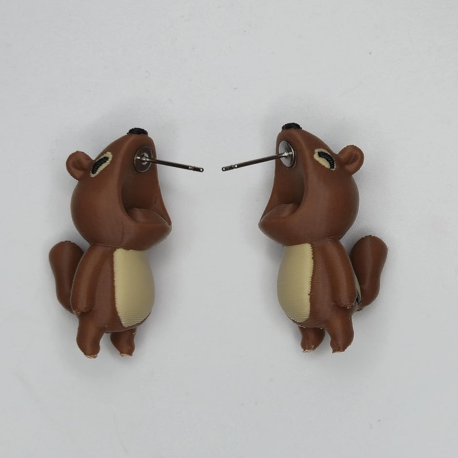 orecchini scoiattolo divertente