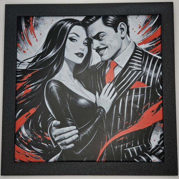 🖤 Gomez & Morticia – Quadro Gothic Love