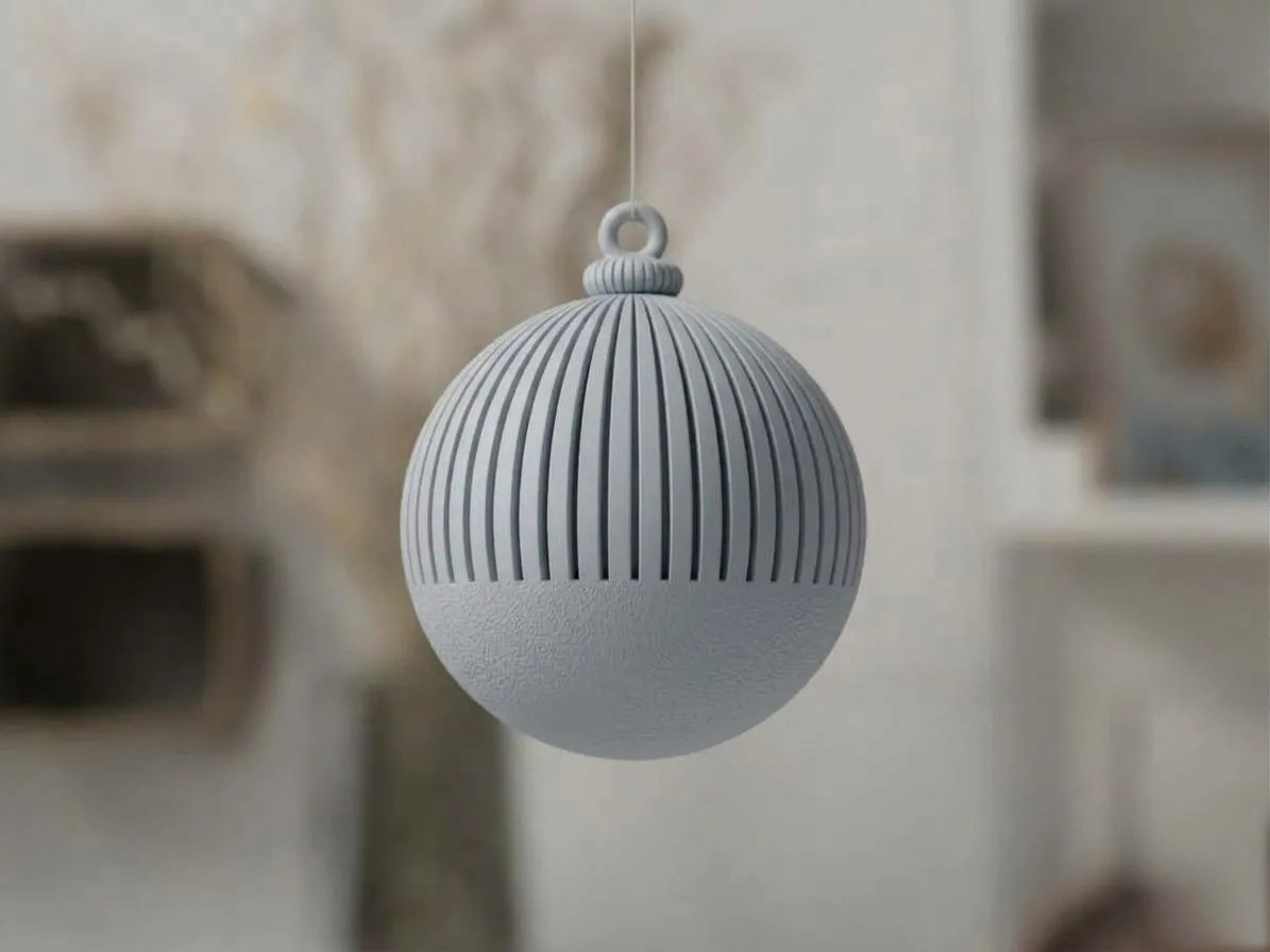 Decorazione natalizia 3D da appendere – Sfera multifunzione da 70 mm