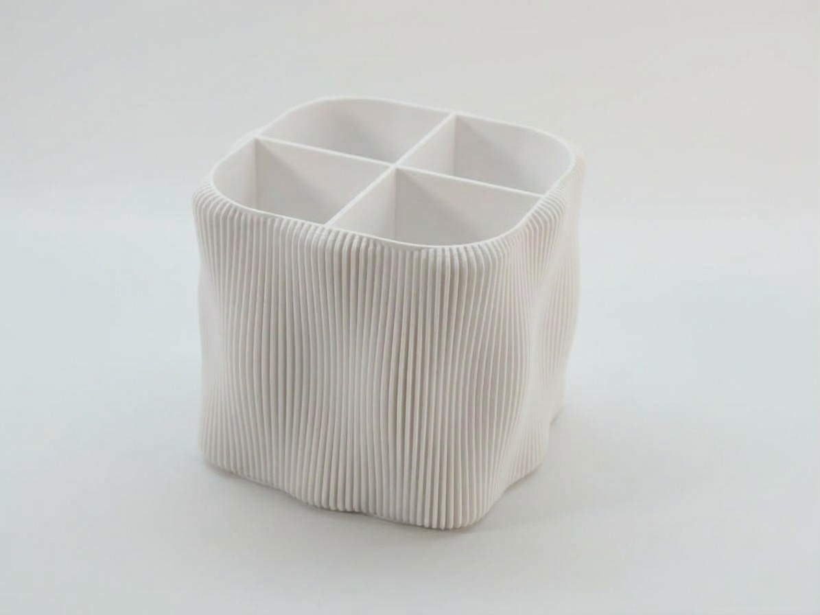 Pori Organizzatore da Scrivania e Casa – Organizer 4 Scomparti dal Design Organico