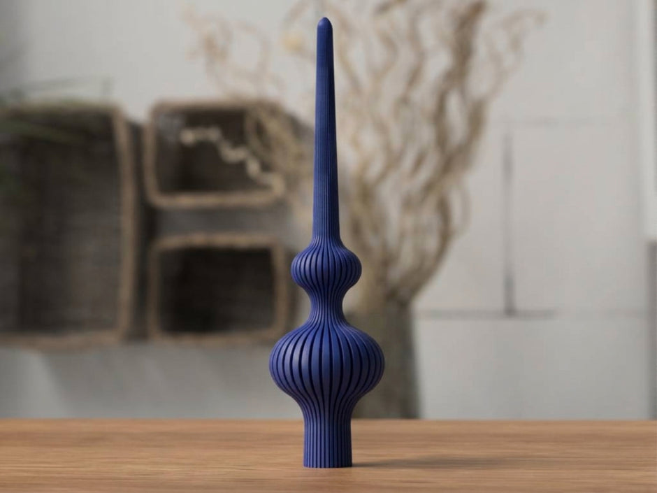 Puntale per Albero di Natale Design a Nervature
