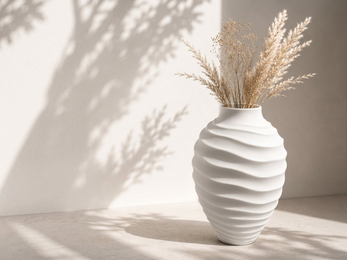 Waves – Vaso scultoreo dal design moderno e organico