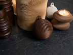 Decorazione natalizia 3D da appendere – Sfera multifunzione da 70 mm