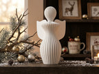 Statua Angelo Moderno Decorativo – Decorazione Natalizia Elegante, Stampata in 3D