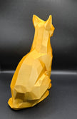 Statua Gatto Geometrico – Scultura Moderna in PLA