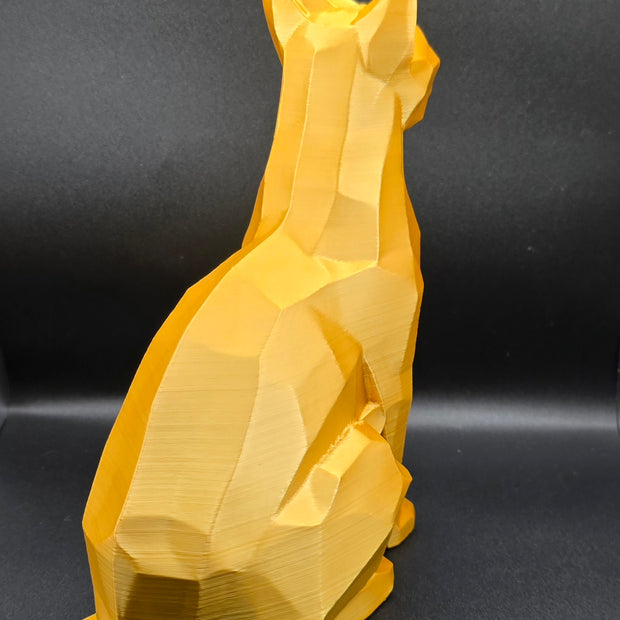 Statua Gatto Geometrico – Scultura Moderna in PLA
