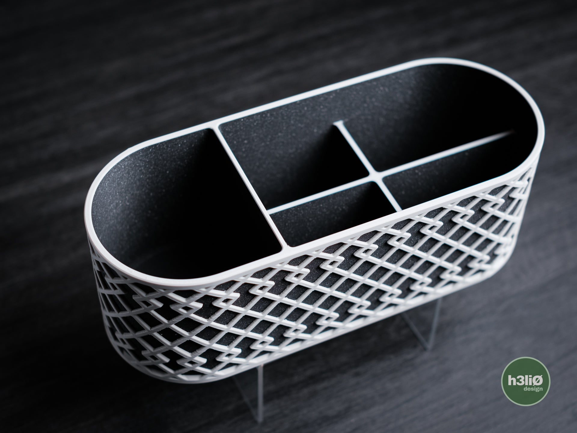 Organizer da scrivania moderno 3D – 4 scomparti (