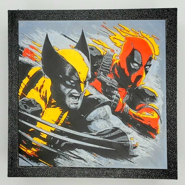 Quadro 3D – Wolverine & Deadpool