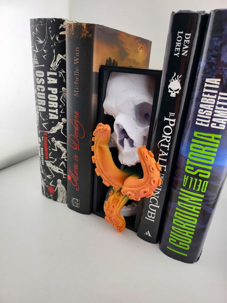 Fermalibri Teschio & Tentacoli – Stampa 3D