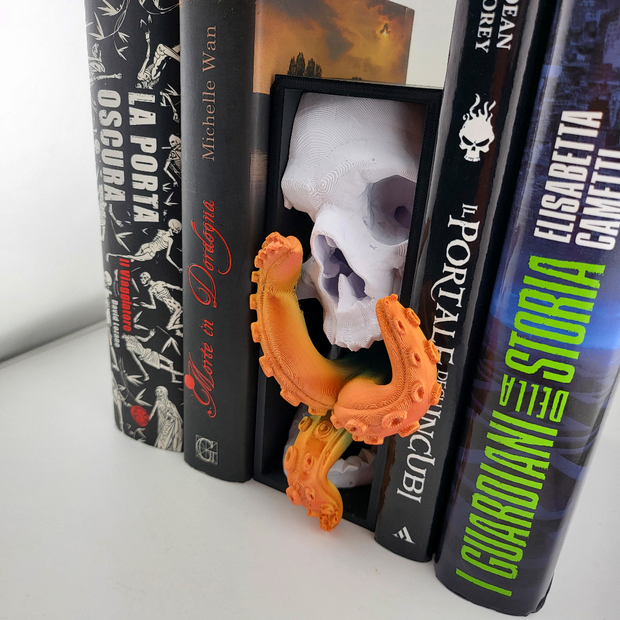 Fermalibri Teschio & Tentacoli – Stampa 3D
