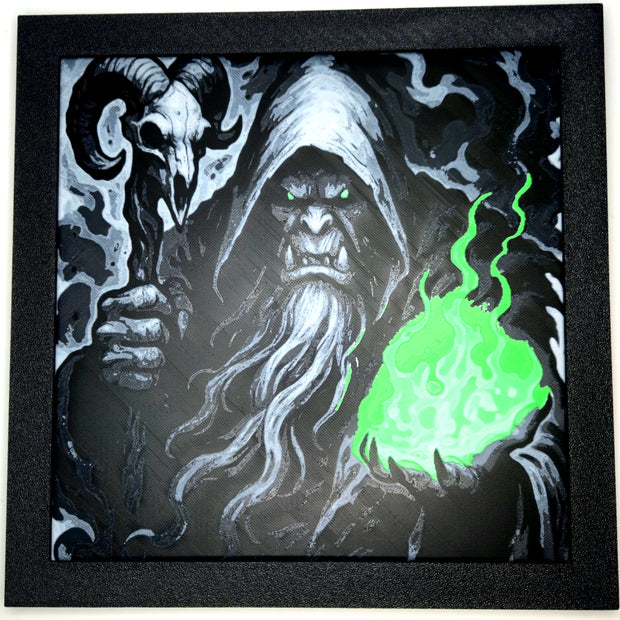Quadro decorativo Gul’dan – The Fel Warlock 200×200 mm