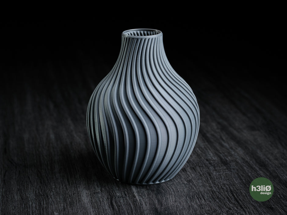 Vaso decorativo design moderno grigio antracite