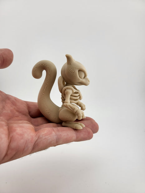 Figura scheletro scoiattolo – Stampa 3D collezionabile
