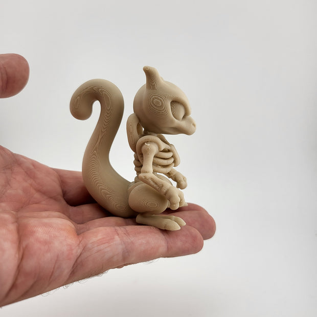 Figura scheletro scoiattolo – Stampa 3D collezionabile
