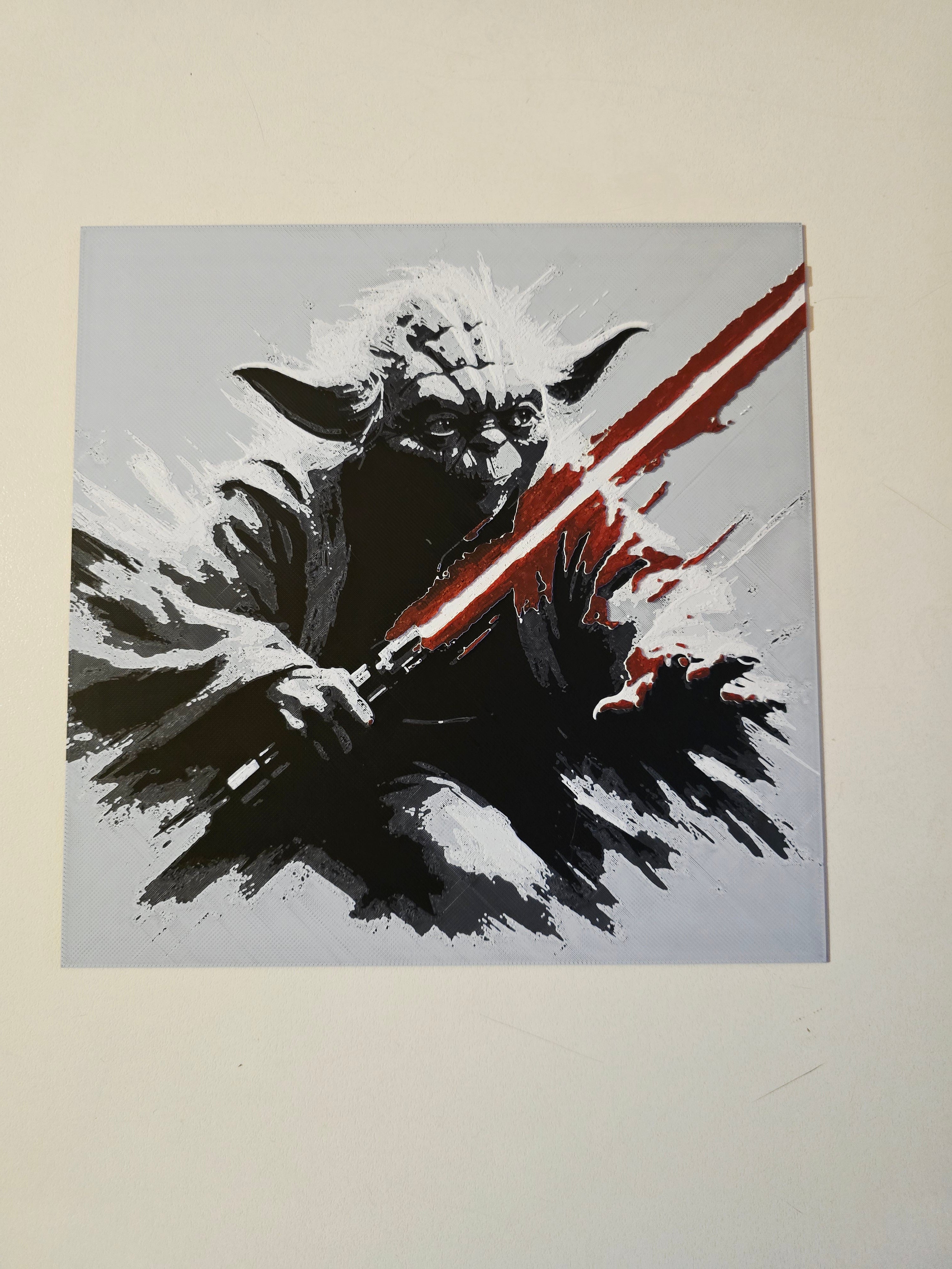 Quadro 3D Yoda Sith – Fan Art Star Wars