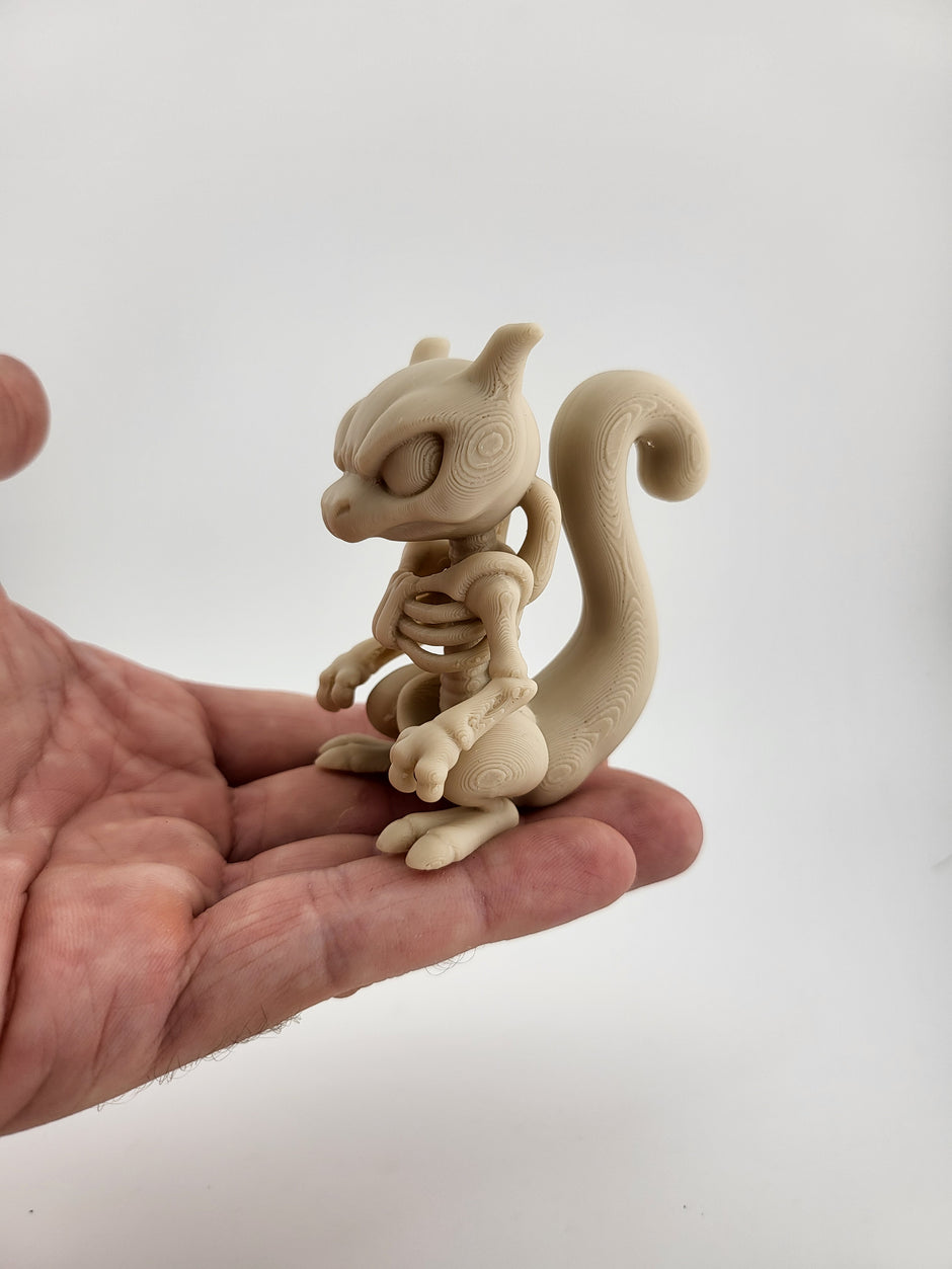 Figura scheletro scoiattolo – Stampa 3D collezionabile