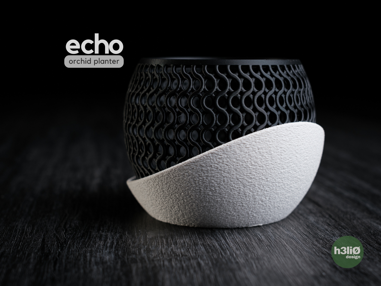 Vaso per orchidee design moderno in stampa 3D – Echo Orchid Planter