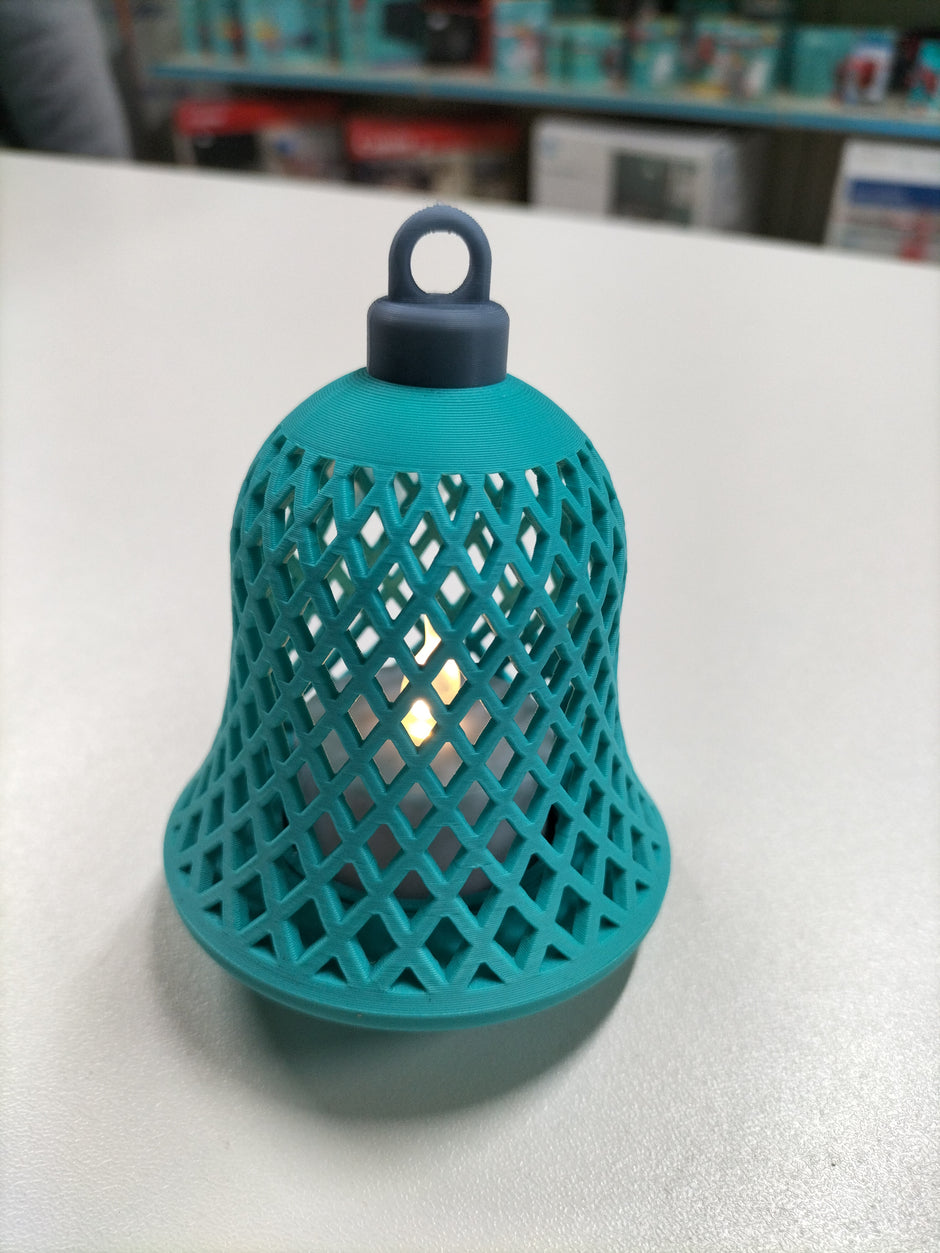 Campanella Decorativa con Luce LED – Effetto Lanterina Natalizia