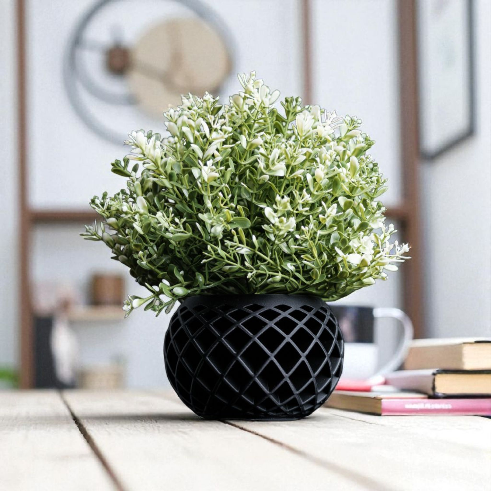 Vaso decorativo moderno nero – Design elegante per interni