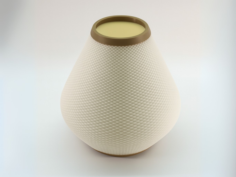 🌼 Vaso decorativo in stampa 3D – Texture intrecciata | Design moderno