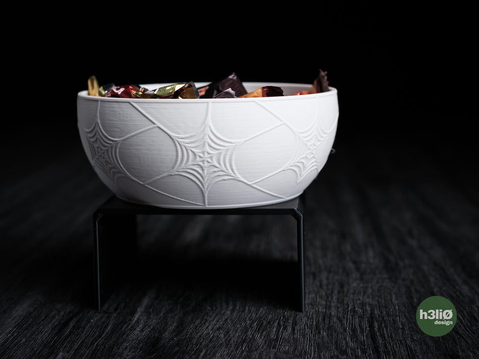 Set 4 ciotole Halloween con decorazione a ragnatela