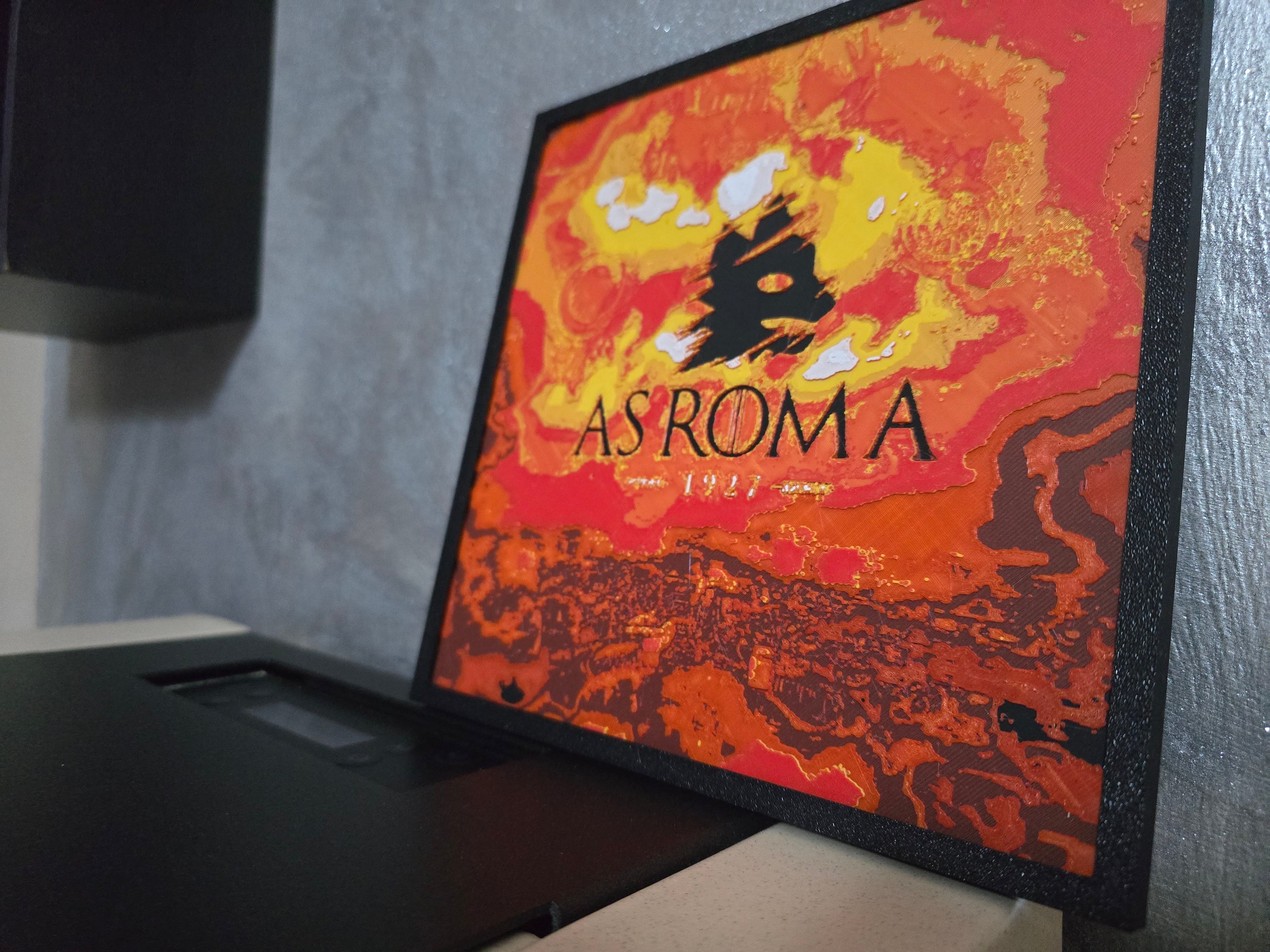 Quadro 3D AS Roma – Stampa 3D Multicolore