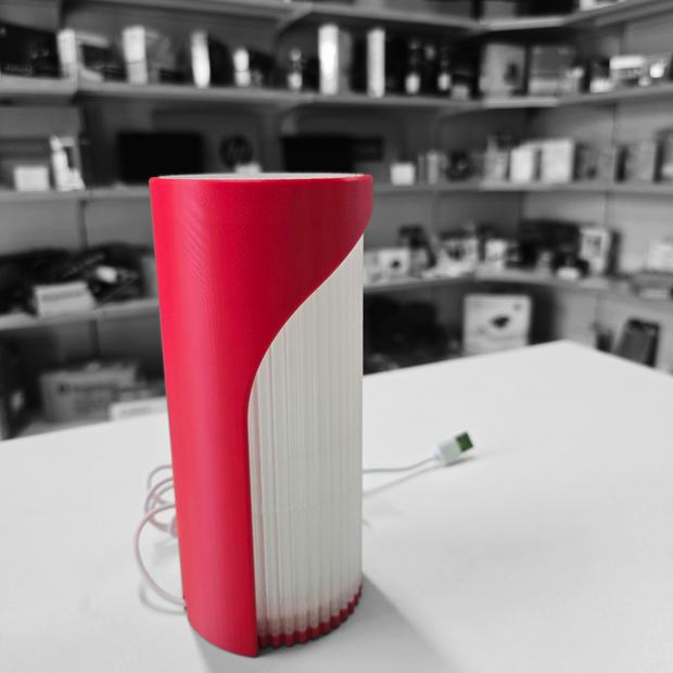 Lampada Design Spirale - Stampa 3D con Illuminazione Calda USB