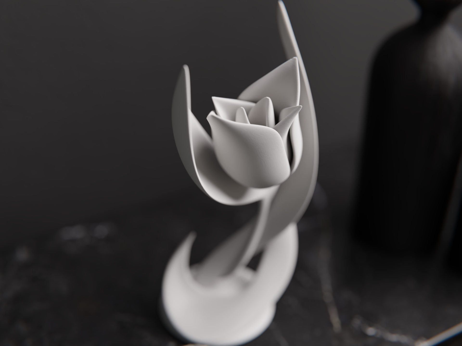 Scultura Tulipano Moderno – Stampa 3D Artigianale
