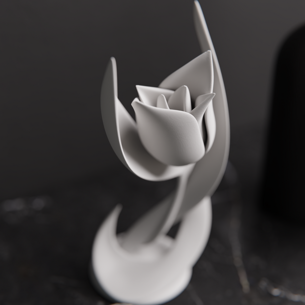 Scultura Tulipano Moderno – Stampa 3D Artigianale
