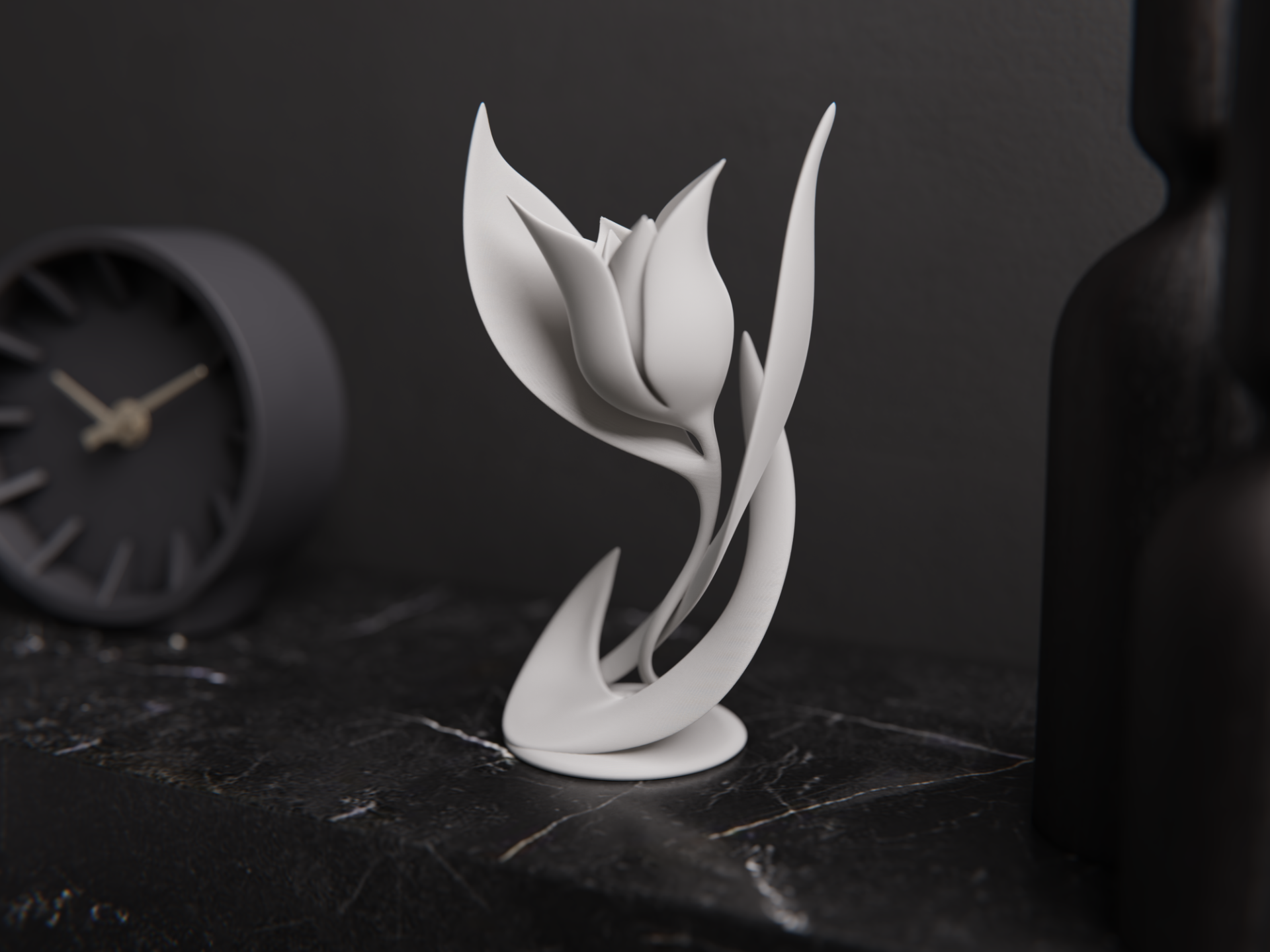 Scultura Tulipano Moderno – Stampa 3D Artigianale