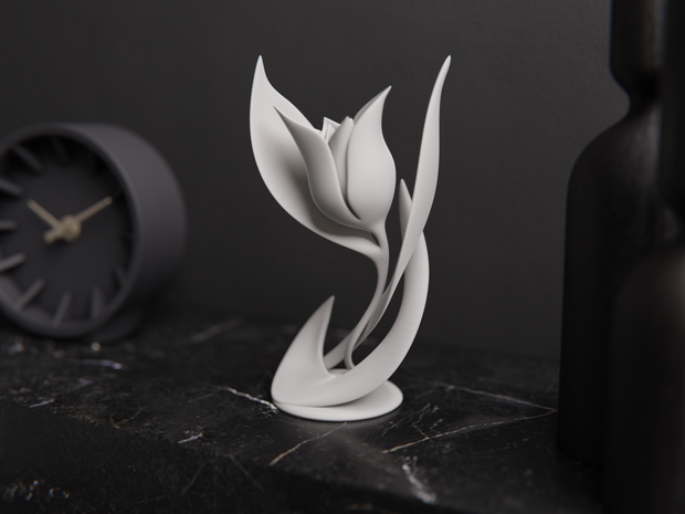 Scultura Tulipano Moderno – Stampa 3D Artigianale