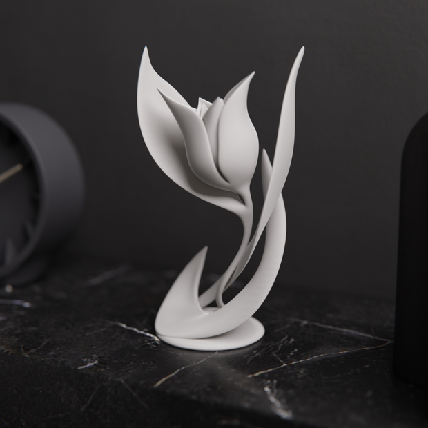Scultura Tulipano Moderno – Stampa 3D Artigianale