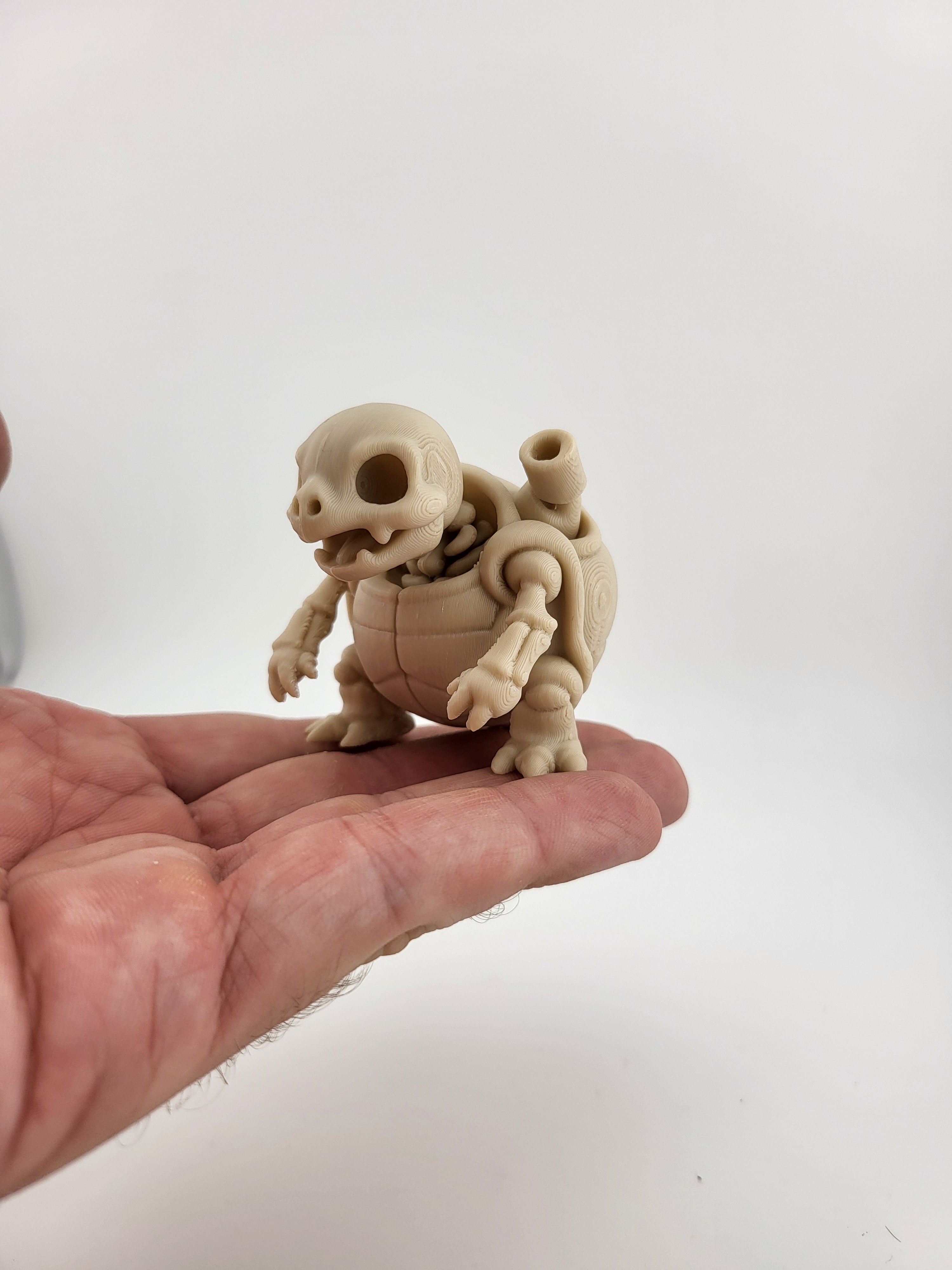Miniatura 3D Tartaruga Scheletro – Design Unico