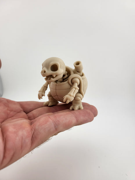 Miniatura 3D Tartaruga Scheletro – Design Unico