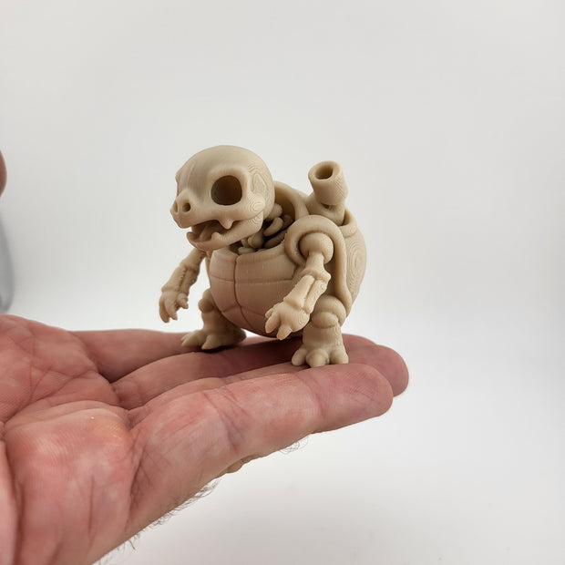 Miniatura 3D Tartaruga Scheletro – Design Unico