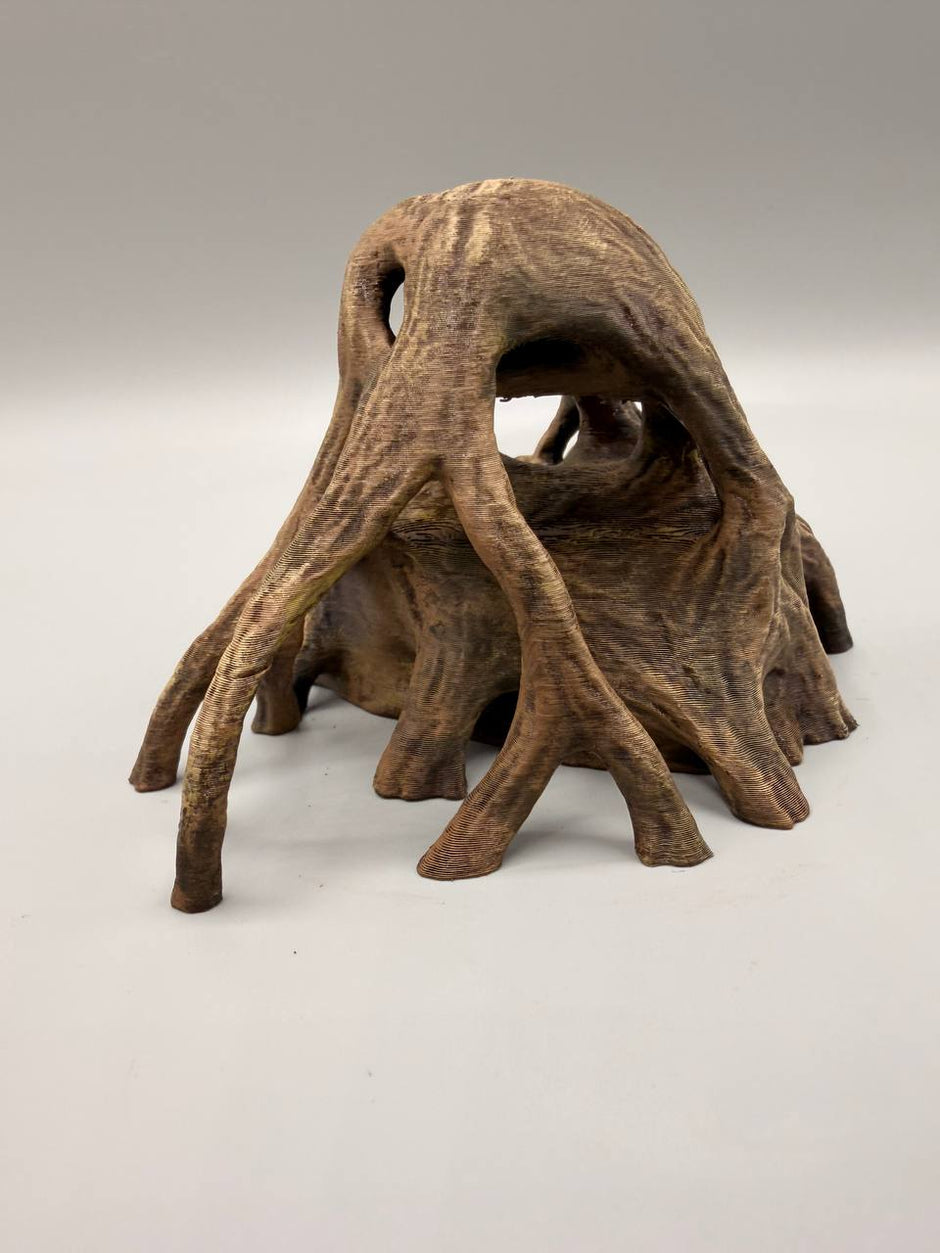 Rifugio decorativo “Radici Naturali” – Stampa 3D dipinta a mano