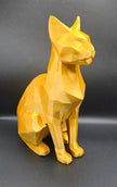 Statua Gatto Geometrico – Scultura Moderna in PLA