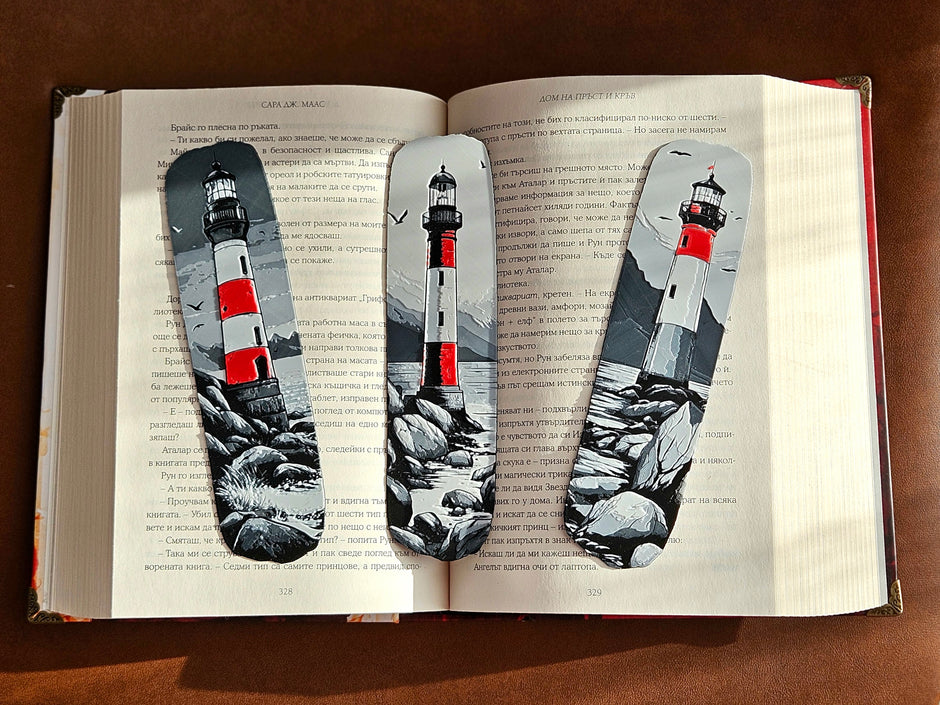 Kit 3 Segnalibri Faro – Design Artistico in Stampa 3D