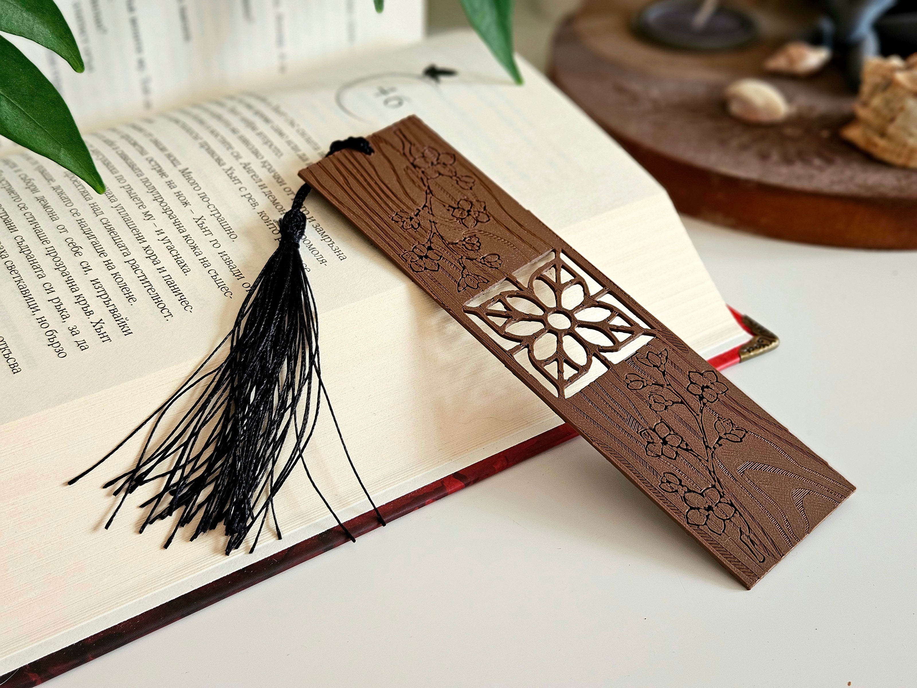 Segnalibro effetto legno