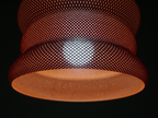 Lampada a sospensione design forato – Serie Poly V4 Terracotta