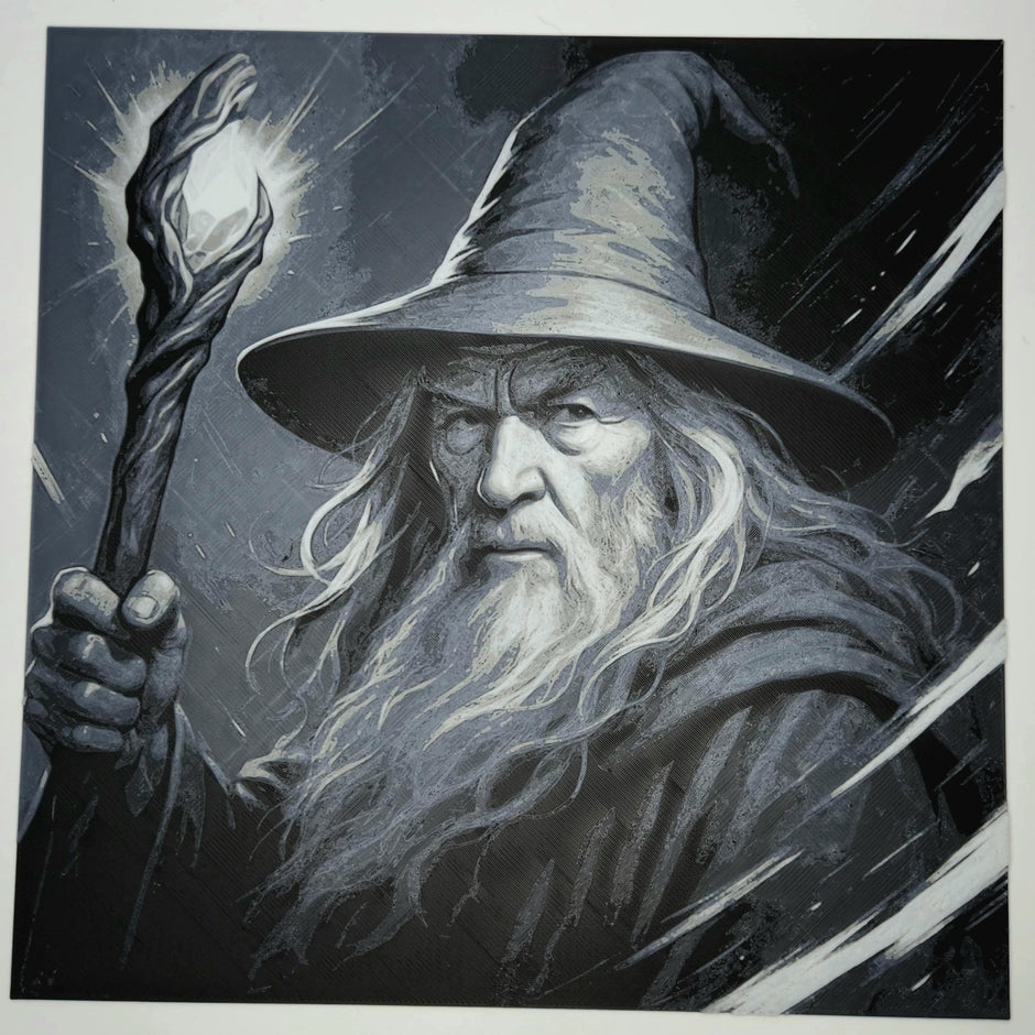 Quadro 3D Gandalf – Arte in Stampa Multistrato