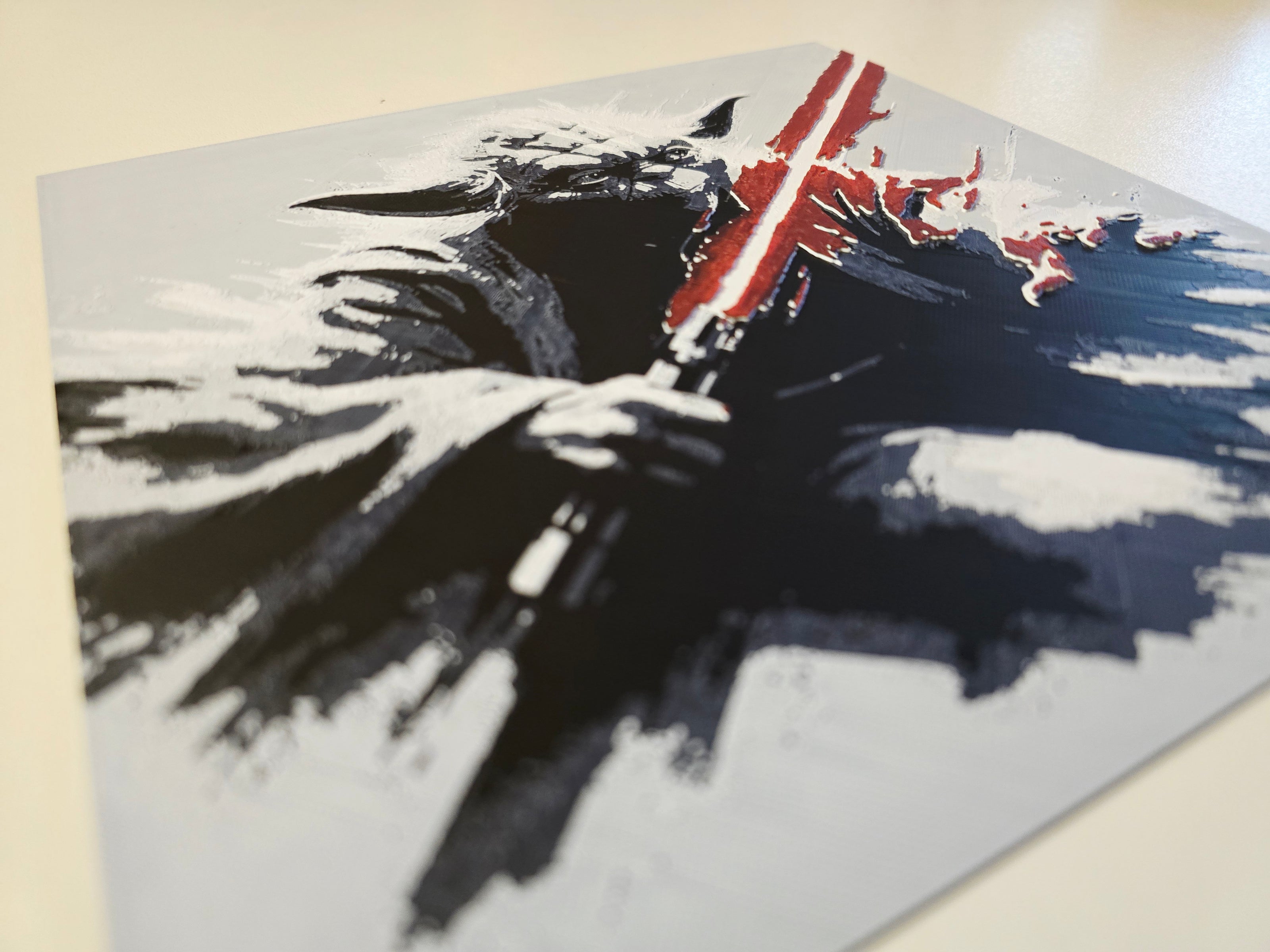 Quadro 3D Yoda Sith – Fan Art Star Wars
