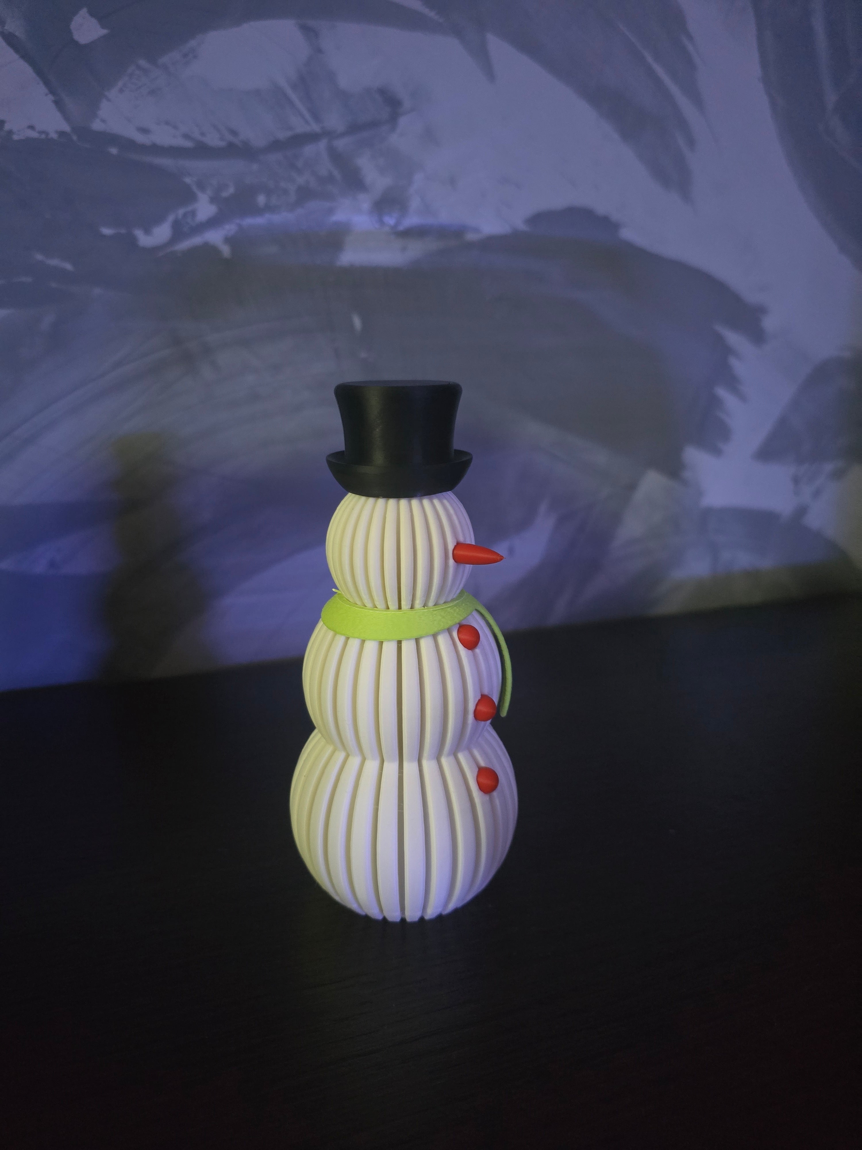 Pupazzo di Neve Stiloso e di design