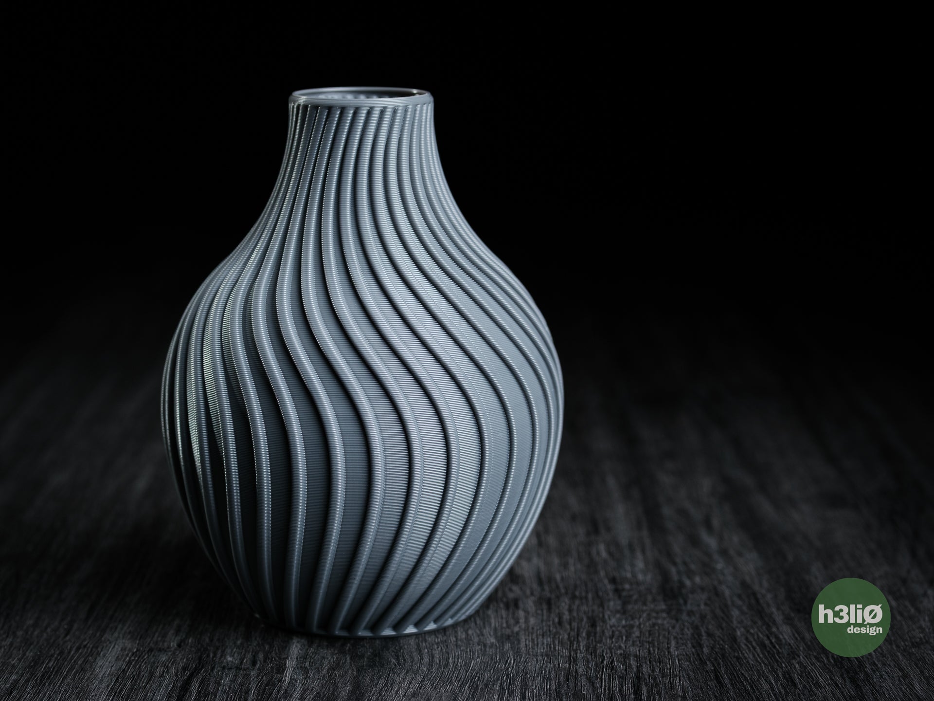 Vaso decorativo design moderno grigio antracite