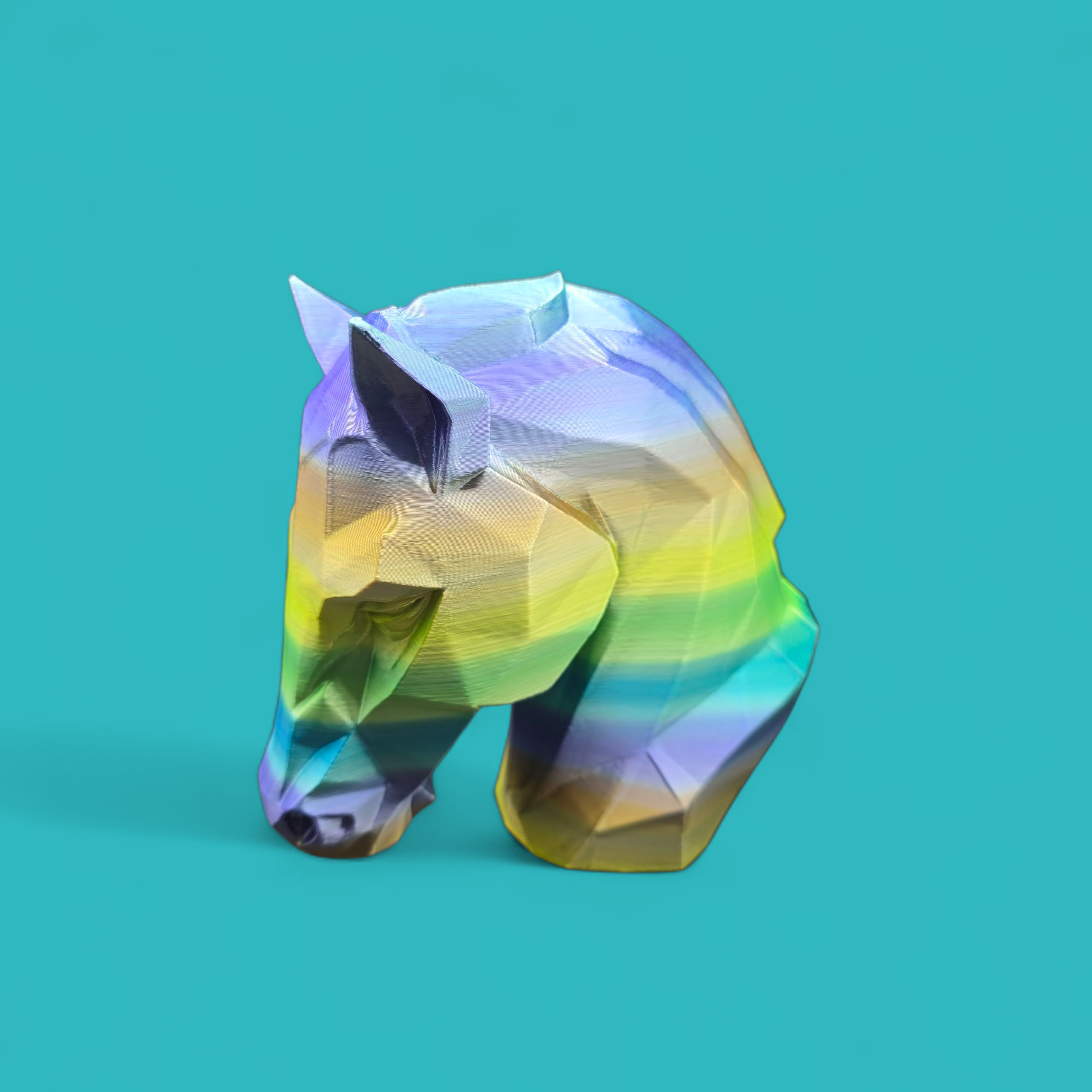 Statua cavallo Geometrico – Scultura Moderna in PLA