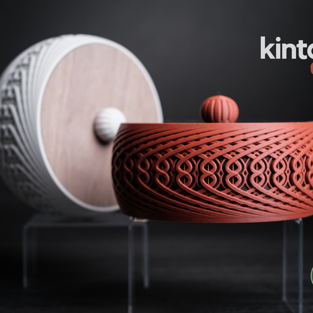 Biscottiera design intrecciato – Stampa 3D doppio colore (Ø 168 mm)