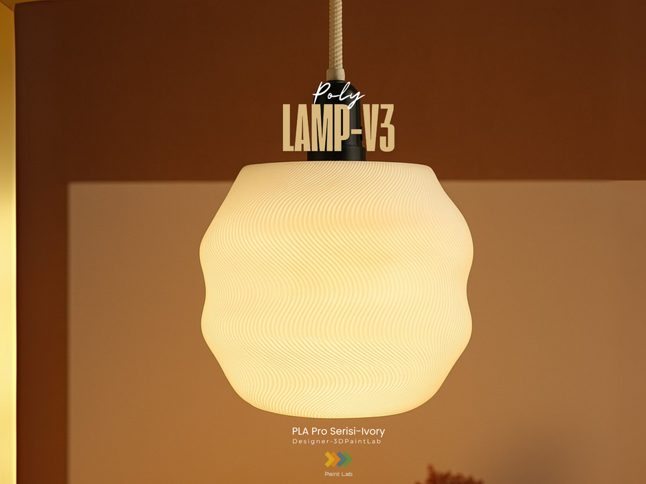 Lampada a sospensione design ondulato – Serie Poly V3