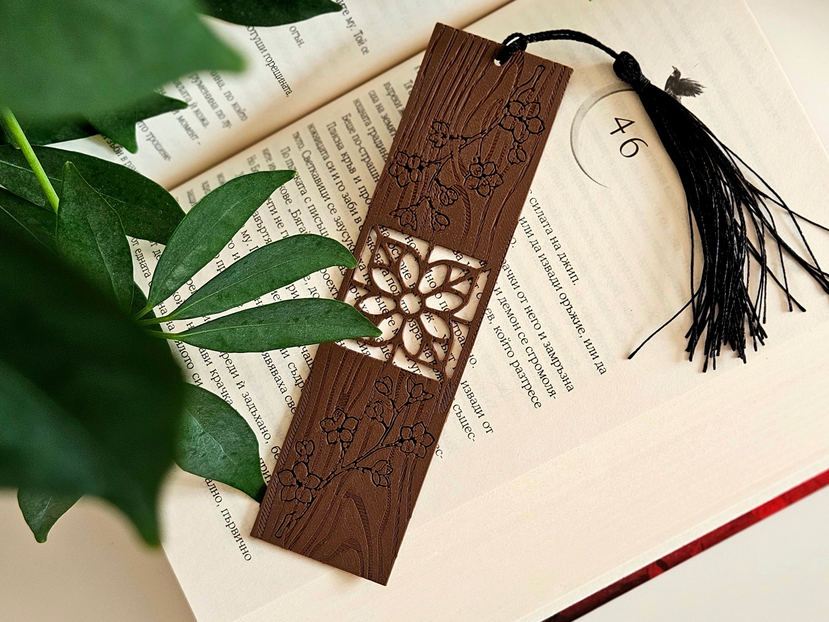 Segnalibro effetto legno