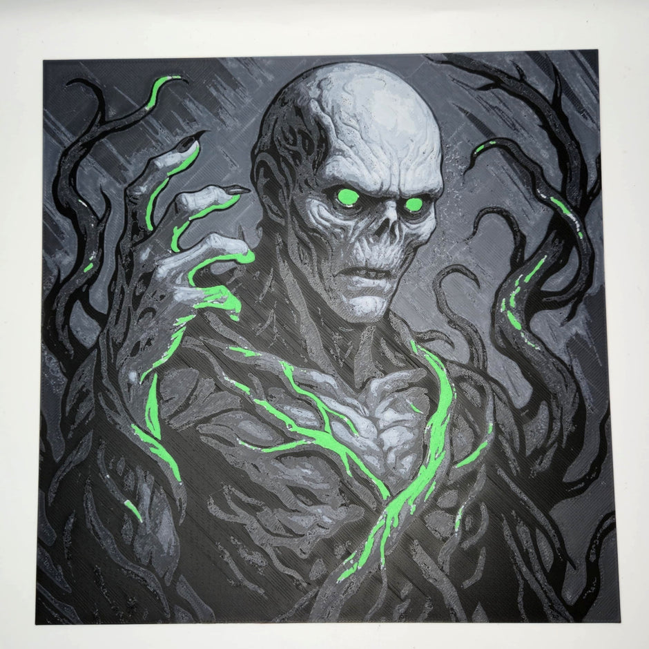 Quadro “Vecna – The Mind Flayer’s Chosen” – Arte dark fantasy 20×20 cm